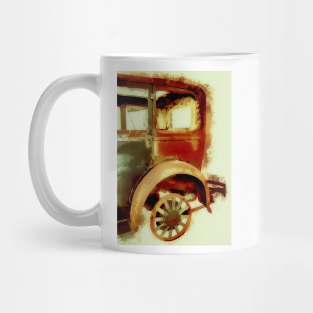 Antique Car Watercolor Effect by JimDeFazioPhotography